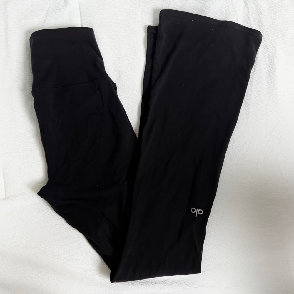 Alo Mini Bootcut Leggings Black